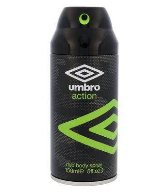 6x Umbro Bodyspray 150ml Action Deodorant Parfüm Duft Männer Herren Men Schutz