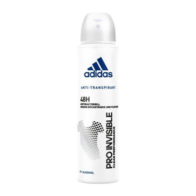 24x Adidas Deodorant Spray Pro Invisible 48h Schutz Antitranspirant Sport Damen
