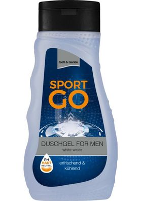 6x Soft&Gentle Sport Duschgel 300ml White Water Körperpflege Herren Shampoo Mann