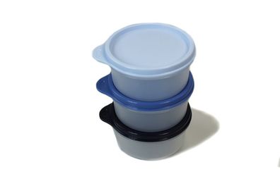 Tupperware Kühlschrank Julchen 200 ml hellblau + blau + dunkelblau Mini Panorama