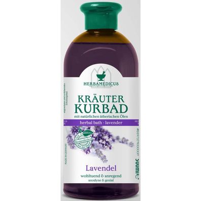 12x Herbamedicus Kräuter Kurbad Lavendel 500ml Entspannung Körperpflege Zusatz