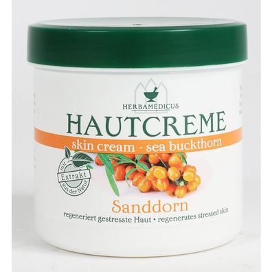 12x Herbamedicus Sanddorn Hautcreme 250ml Schutz Salbe Pflege Balsam Lotion