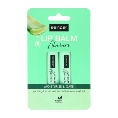 24x Sence Lip Balm Aloe Vera 2x4,3g Lippenpflegestift Balsam Creme Schutz Set