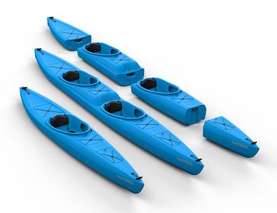 Kayak Innovation Natseq Tandem Modulares Zweierkajak Kajak zerlegbar