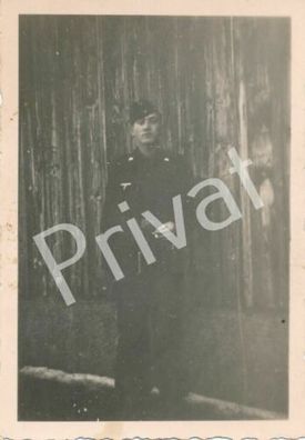 Foto WKII Panzer Soldat Wehrmacht Uniform Portrait A1.85