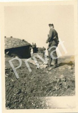 Foto WK II Soldaten Wehrmacht Bunkerturm A1.67
