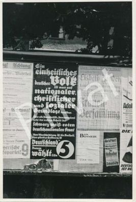 Foto 30-er Jahre Deutschland Wahlplakate Liste 5, Plakate Werbung etc. A1.68