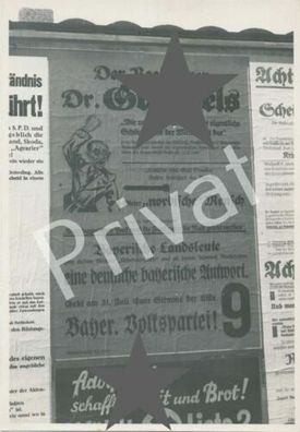 Foto 30-er Jahre Deutschland Wahlplakate Liste 9, Politik, Werbung etc. A1.68