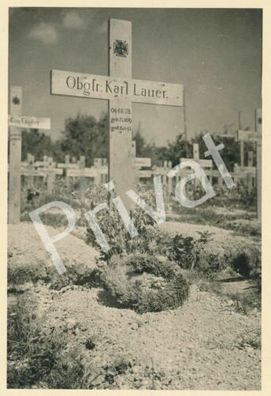 Foto WKII 97. Jäger-Div. Obergefreiter Karl Lauer Grab 1943 ?????? F1.16