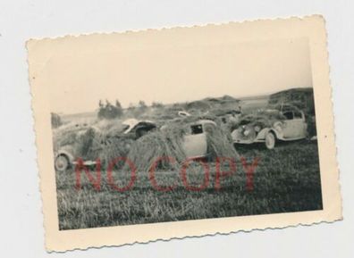 Foto WKII getarnte KFZ Militärfahrzeuge #39