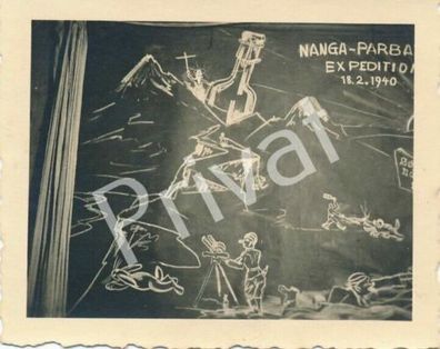 Foto WKII Zeichnung Naga Parbat 1940 Schlesien Polen F1.24