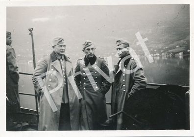 Foto WK II Wehrmacht Soldaten auf Schiff bei Odda Norway L1.44