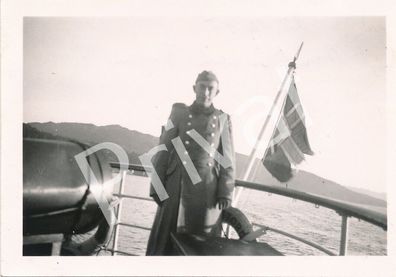 Foto WK II Wehrmacht Soldat Fahrt von &Oslash; len nach Bergen Norway L1.43
