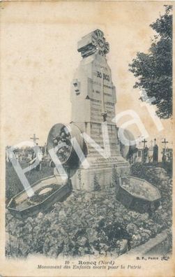 Foto PK WK I monument aux morts cimeti&egrave; re Monument Friedho Roncq France L1.41