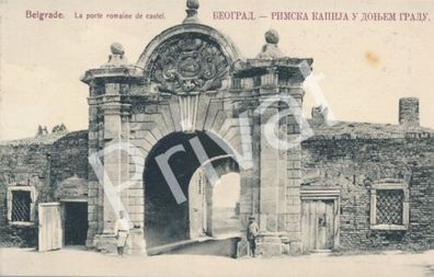 Foto antike PK WK I Römisches Tor Karl VI Festung Belgrad ??????? ?????? L1.41