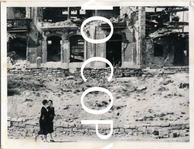 Foto Spanien Legion Condor Zerstörungen in Salamanka X17