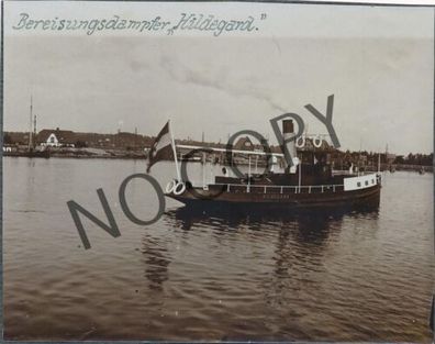 Foto Bereisungsdampfer Dampfer Schiff Hildegard um 1910 X11