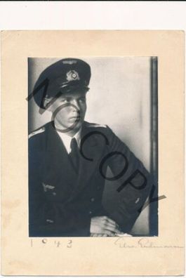 Foto WK2 -Marine Porträt U Boot Offizier 1943 X36