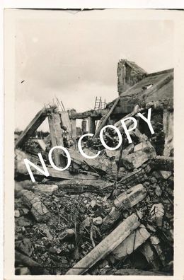 Foto WK2 Rotterdam Niederlande 1940 Trümmer Bombeneinschlag Kriegsgebiet C1.23