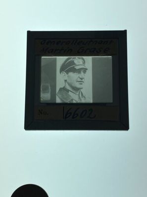 Foto Dia Negativ WK2 - Porträt Generalleutnant Martin Grase X22