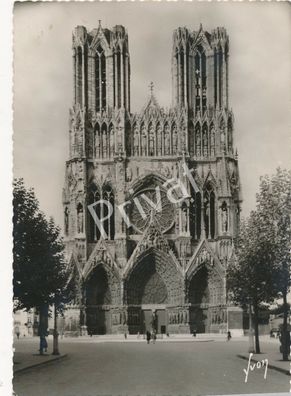 Foto PK WK II Cath&eacute; drale Notre Dame de Reims France Frankreich 1940 K1.26