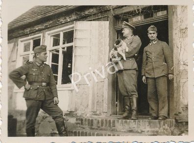 Foto WK II Wehrmacht Soldaten Baracke Jugend Landdienst K1.20