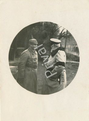 Foto WK I Kaiser Wilhelm II mit hohem Besuch Militär K1.23