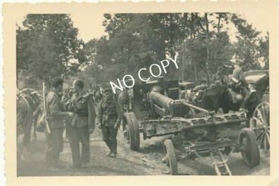 Foto WK II Soldaten Geschütze Kanonen France B 1.79