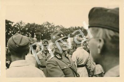 Foto WK II Soldaten Arbeiter Emsland Besuch General A1.70