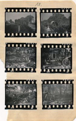 6 X Klein Foto WK 2 - Westen - POW Kriegsgeschehen Luneville Nancy 1940 X26