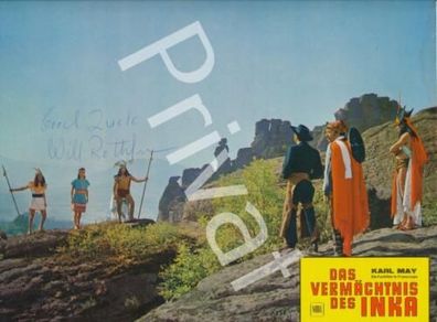 Filmplakat Karl May orig sign W Rothlein Vermächtnis der Inka Werbeplakat L1.39