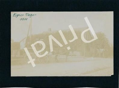 Foto Kaiser Wilhelm Kanal Nord-Ostsee-Kanal Pferdewagen 1911 Landhaus L1.40