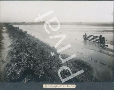 Foto Kaiser-Wilhelm-Kanal NOK Kanal Spüldeichbruch 1910 km 7,15 L1.39