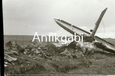 Dia Wk2 Negativ Schwarz-weiß Flugzeugabsturz Trümmer Kriegsgebiet C1.3