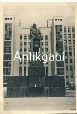 Foto WK2 Belarus Weißrussland Minsk ????? ca. 1940 Lenin Monument Staute C1.10