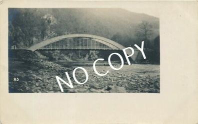 PK Foto WK1 Brücke Zollamt im Szurdukpass Szurdok Fluss im Gebirge C1.51