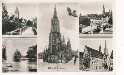 Foto PK Ansichten von Ulm mit Münster Rathaus Donau Metzgerturm u.a. L1.26