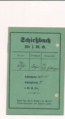 Jagd Jäger Schießbuch 1934/35 X6