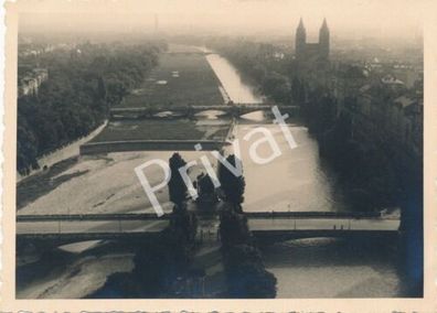 Foto München Panorama Isar Juli 1931 L1.71