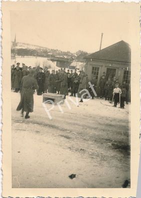Foto WK II Wehrmacht Weserübung Soldaten Übung Quartier Narvik 1940 Norway K1.04