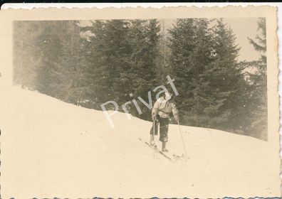 Foto WKII Soldat Weserübung Heimaturlaub Innsbruck Skifahren K1.04