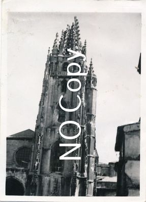 Foto Bürgerkrieg Spanien -Stadt Oviedo Kathedrale 1937. X40