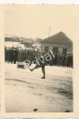 Foto WKII Wehrmacht Soldaten Appell Untern. Silberfuchs Narvik Norway 1941 K1.02