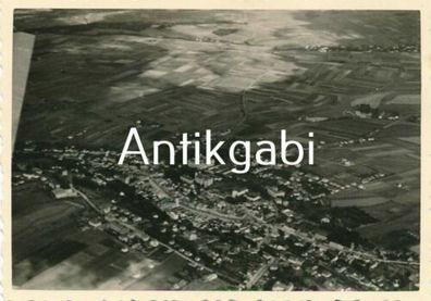 Foto WK2 Luftaufnahme Stadt in Böhmen Tschechien 1940 B 1.12