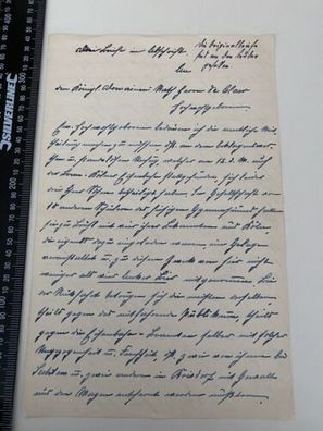 General Claer General im 1870/71 Krieg - Brief von 1848 Prof. Schopen PO