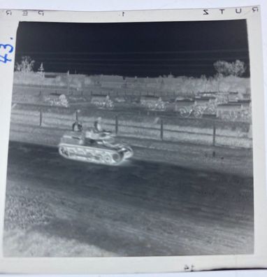 100% Original Negativ WK2 - Panzer tank in Fahrt #99
