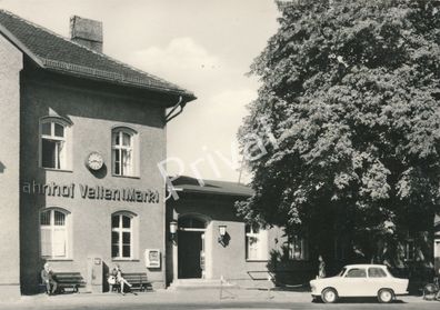Foto PK Bahnhof Velten (Mark) Obervavel Oldtimer L1.07