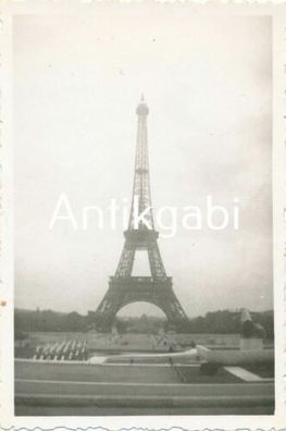 Foto WK2 Frankreich Paris Eiffelturm Champs du Mars Geb. Gef. Battl. 402 C1.6