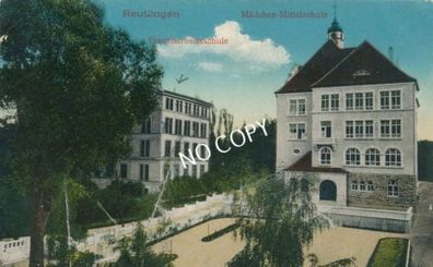 Postkarte Foto Ansichtskarte Reutlingen Mädchen-Mittelschule 1917 C1.77