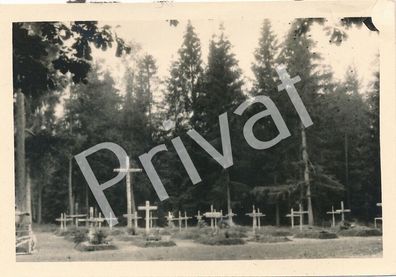 Foto WK II Wehrmacht Soldaten Friedhof Gräber L1.25